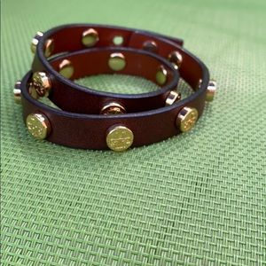 Tory Burch leather wrap bracelet